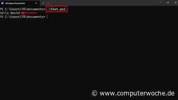 Windows: PowerShell-Skript ausführen