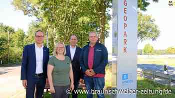 Neue Geopark-Stele erzählt von der Geschichte des Oderwaldes