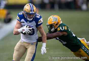 Elks lose in Edmonton again as Blue Bombers rally to 38-29 victory