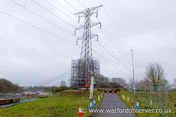 Bushey pylon near M1 to be repaired after crash damage