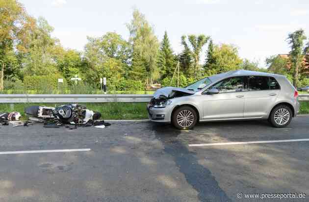 POL-OL: +++Motorradfahrer bei Unfall lebensgefährlich verletzt+++