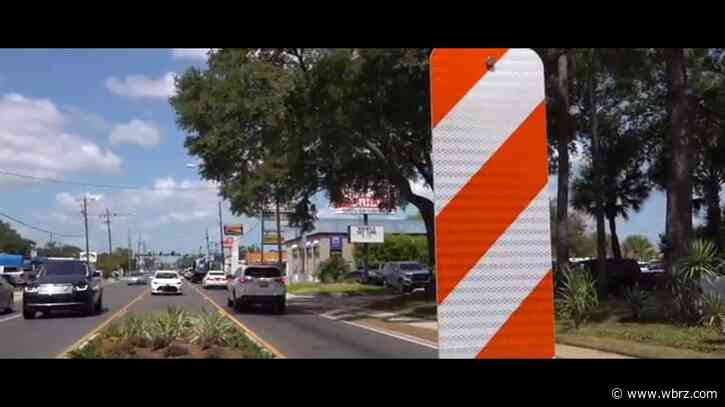 DOTD hopes new reflectors will stop drivers from hitting battered Government Street medians