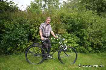 Münsteraner fährt Fahrrad, das Nostalgie versprüht