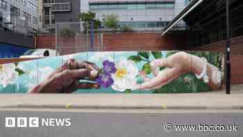 The artist behind some of Sheffield's colourful murals
