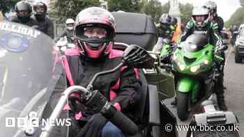 Woman surprised with Harley Davidson ride for 83rd birthday
