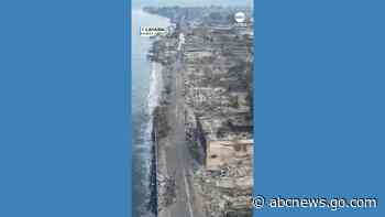 WATCH:  Drone footage shows devastation after Maui fires