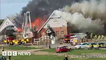 Harvester Littlehampton fire: Firefighters tackle large blaze