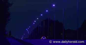 Purple haze: How defective LED light fixtures are casting spooky glow over some suburban roads