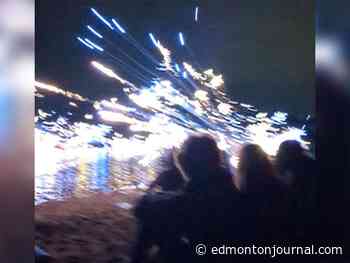 Edmonton's Lake Summerside fireworks display misfires into crowd, attendee says