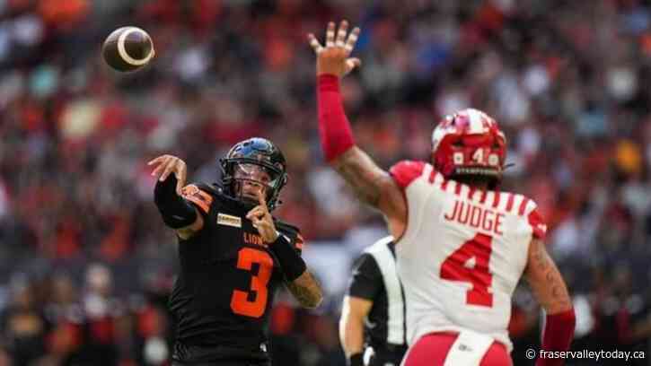 Adams Jr. returns from injury to lead B.C. Lions to 37-9 win over Calgary Stampeders