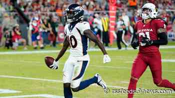 Wilson throws TD to Jeudy but Broncos fall to Arizona, 18-17 on final-second, 2-point conversion