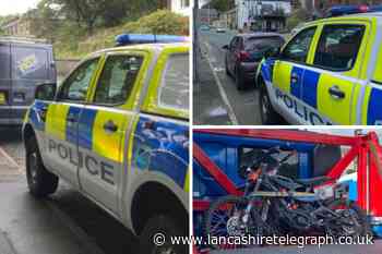 Off-road motorbikes, van, and car seized in Rossendale
