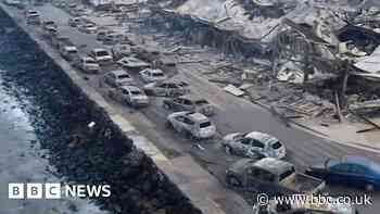 Hawaii wildfires: Drone footage shows extent devastation in Lahaina