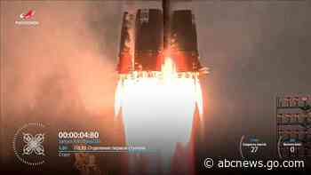 Russia is back on the lunar path. A rocket blasts off on its first moon mission in nearly 50 years