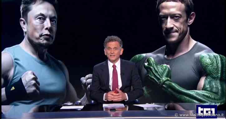 Niente scontro Meloni-Bonaccini o visita di Nordio in carcere, al Tg1 il primo servizio è sul match Musk-Zuckerberg: polemica sui social