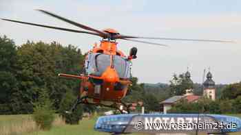 Motorradfahrer bei Unfall schwerverletzt - Hubschrauber im Einsatz