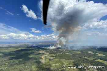 Wildfire south of Kamloops continues to threaten Lac Le Jeune
