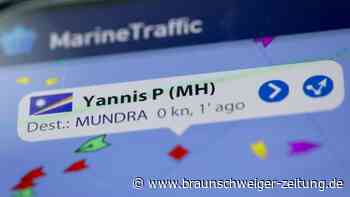 Öltanker liegt fest - Vorbereitung für Schleppen