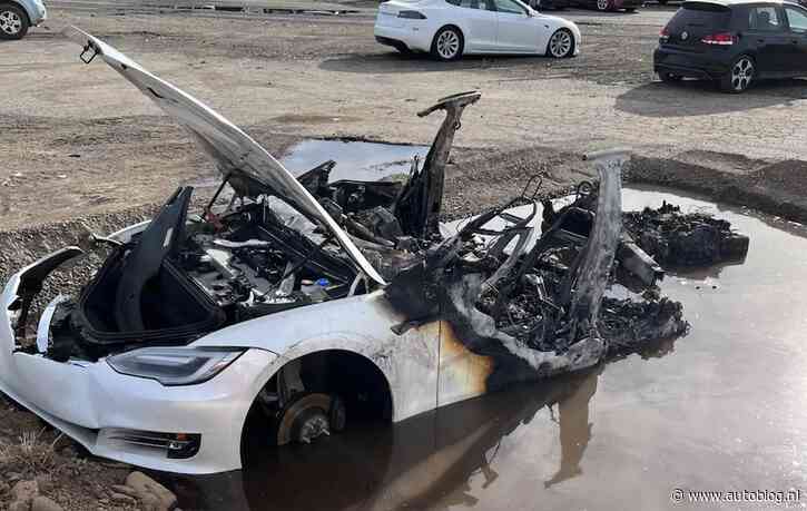 Total loss Tesla komt weer tot leven in Oekraïne