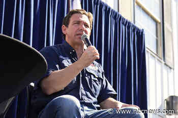 Ron DeSantis dogged by protesters at Iowa State Fair