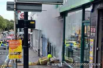 Ealing Road near Wembley Central shut as fire spreads