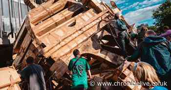 Temporary structure in Newcastle city centre destroyed during inaugural NOVUM festival