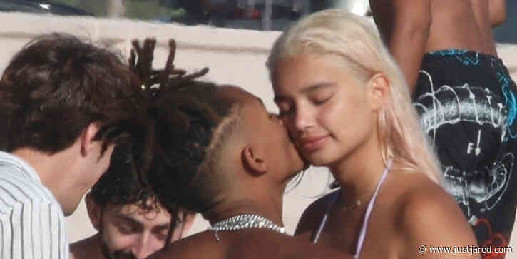 Jaden Smith & Girlfriend Sab Zada Pack on PDA During Beach Outing With Friends