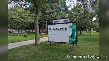 'Too big and unsightly': 2 Toronto councillors ask city to replace signs for Alcohol in Parks pilot