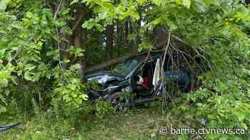 One person airlfited to hospital after Shelburne crash