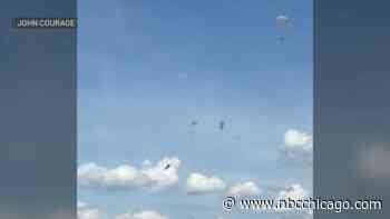 Dramatic video shows pilots eject from jet moments before crash at Michigan air show