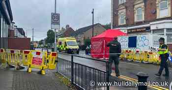 Hull street cordoned off and tent erected as police and CSI respond to incident