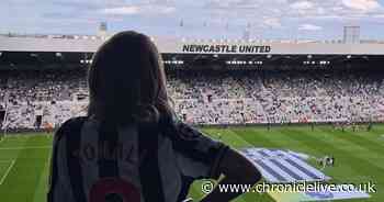 Juliette Pastore celebrates at St James' as boyfriend Sandro Tonali has emphatic Newcastle debut