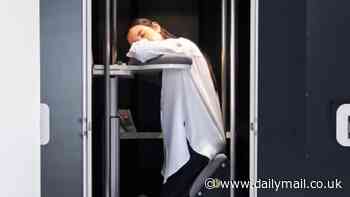 Japanese firm unveils a vertical pod that lets you sleep while UPRIGHT (but it looks like a nightmare for claustrophobes!)