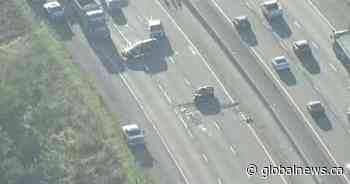 Highway 401 westbound reopens at Guelph Line after head-on crash