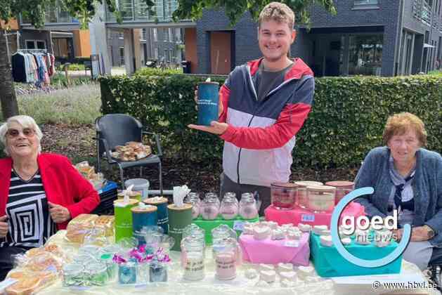 Bewoners van Immaculata even in de rol van marktkramers