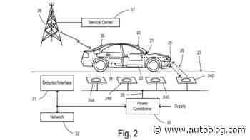 Ford's wireless charging patent application would allow EVs to grab a charge on the go