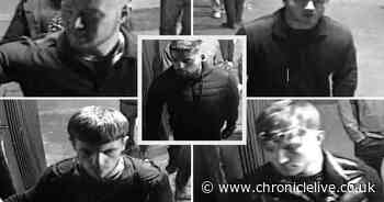 Images of five men released after man suffers broken nose in Newcastle bar fight