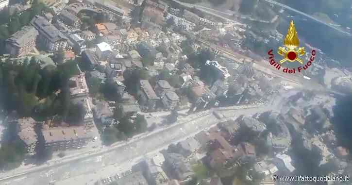 Bardonecchia sepolta da fango e detriti, i vigili del fuoco fanno una ricognizione aerea: le immagini dall’alto