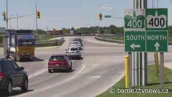 Construction closes ramps along Highway 400, Essa Road