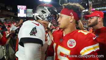 Chiefs' Patrick Mahomes on chasing Tom Brady's seven Super Bowls: 'I'll strive to get as close as I can'