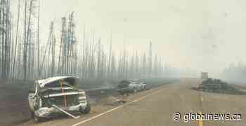 Military helping after wildfires close evacuation routes out of NWT towns, some evacuees airlifted