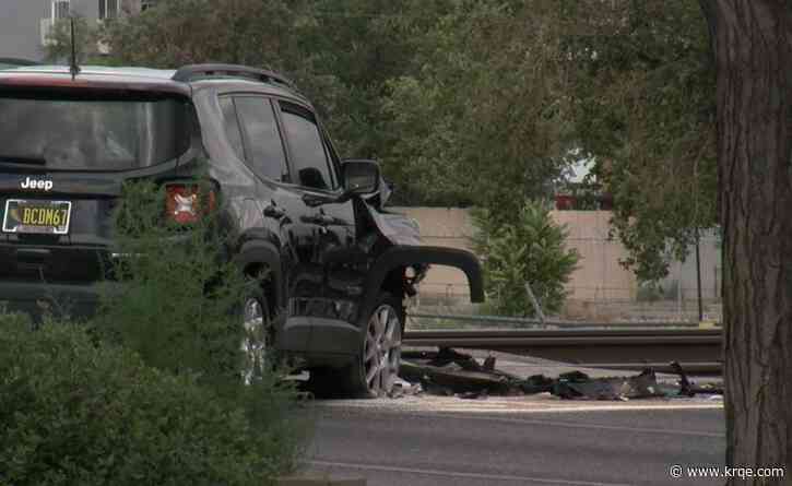 No injuries reported after crash at Rail Runner crossing