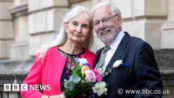 Newlyweds Rosa and Christopher met in their retirement home