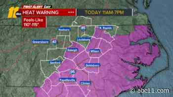 Extreme heat brings warning for Wake County and southern parts of Triangle