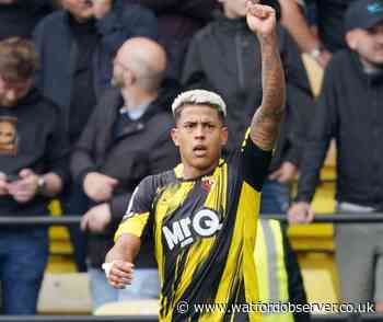 Two Watford players will be in club's shop in Atria tomorrow