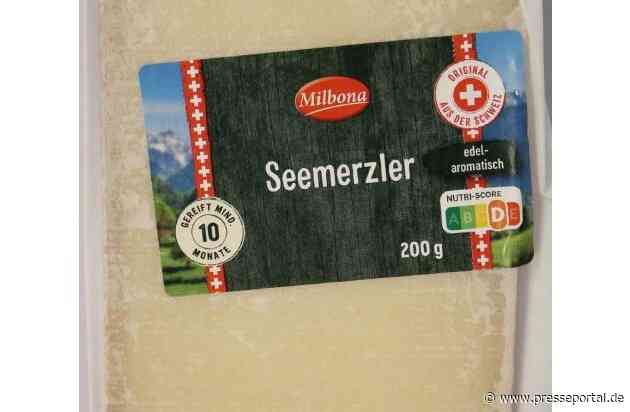 Der Lieferant Züger Käsevertriebs GmbH informiert über einen Warenrückruf des Produktes "Milbona Seemerzler, 200g"