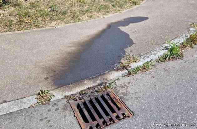 FW Reichenau: Pressemitteilung: Flammen und Rauch aus Gully, Reichenau-Waldsiedlung, 15.08.2023