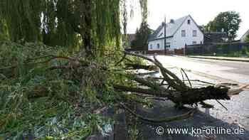 Unwetter mit Starkregen, Hagel und Sturm in Sachsen, Thüringen und Bayern