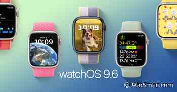 Apple releases watchOS 9.6.1 update for Apple Watch users