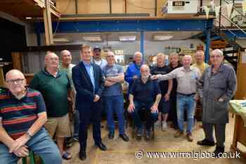 Ellesmere Port MP visits charity bringing men together